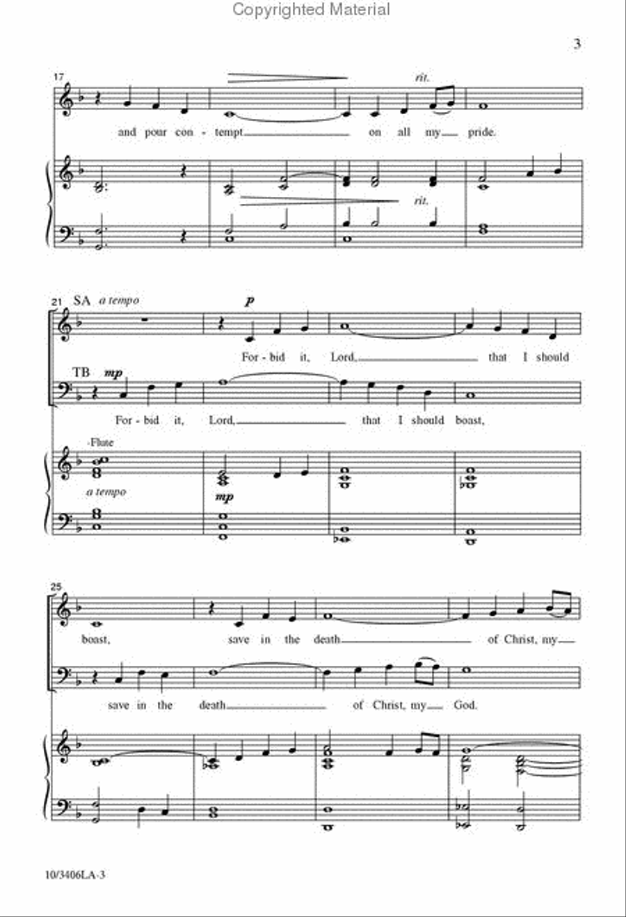 The Wondrous Cross 4-Part scores gallery preview page 3