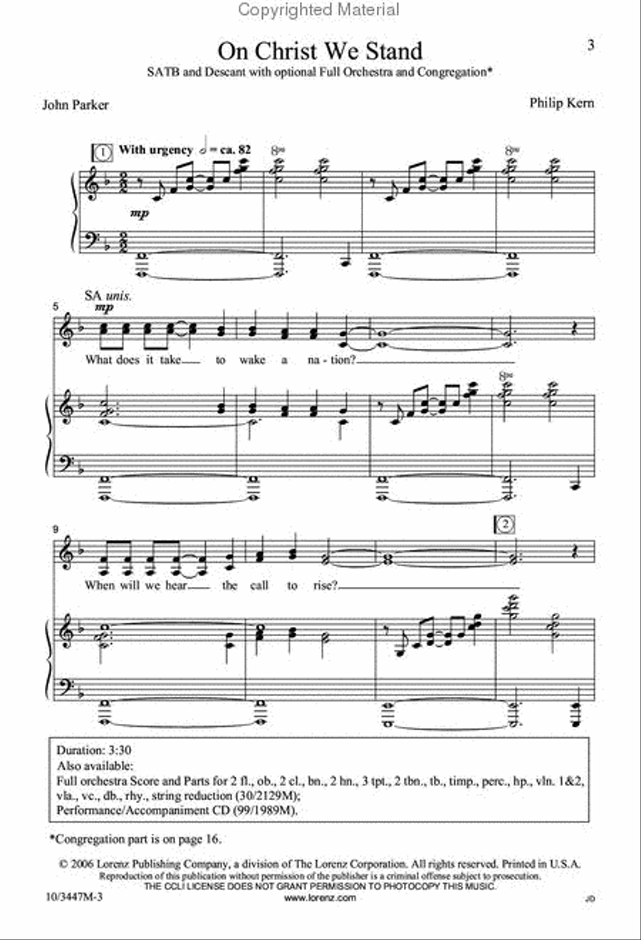 On Christ We Stand 4-Part scores gallery preview page 2