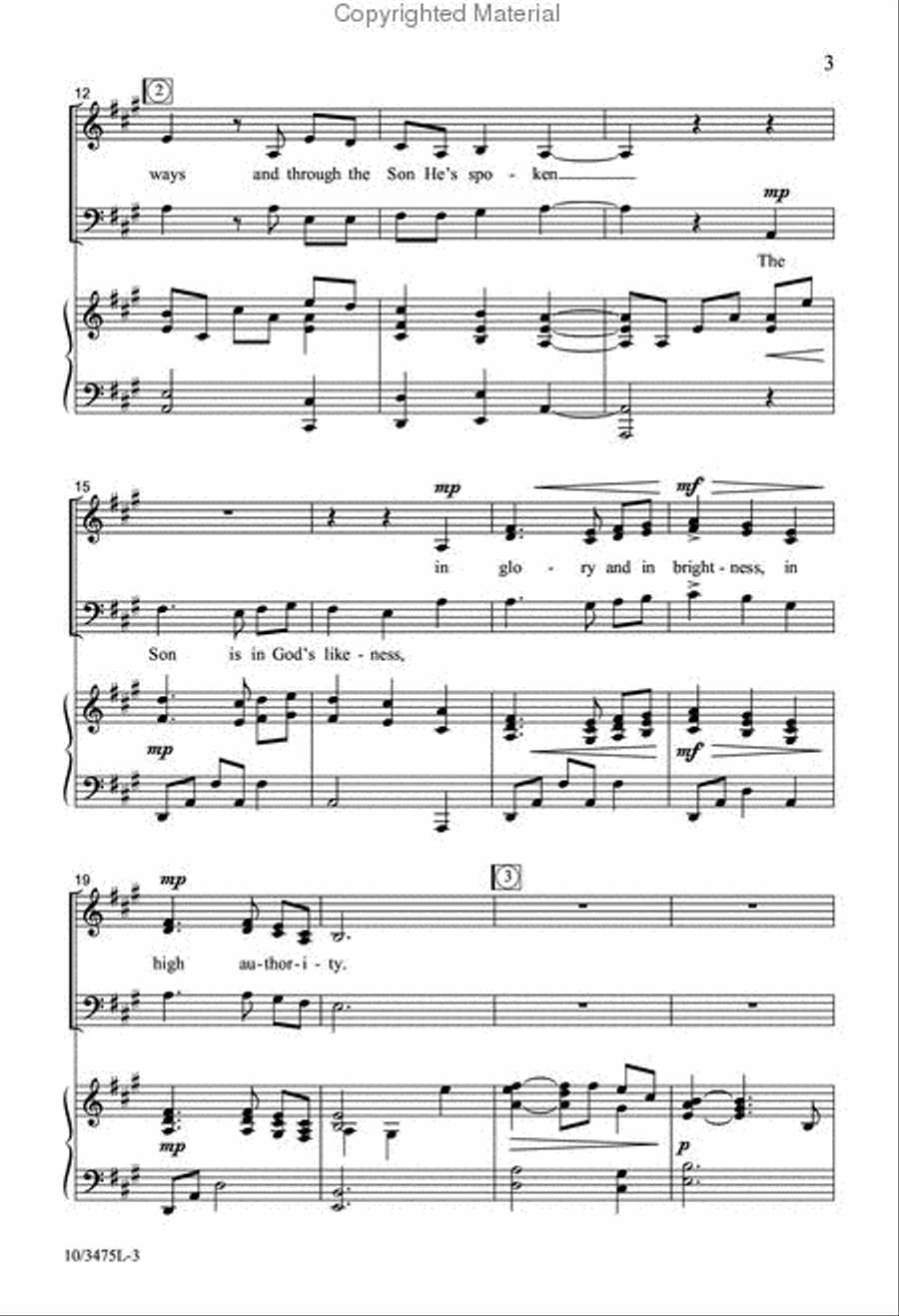 This Is My Beloved Son This Is My Beloved Son 4-Part scores gallery preview page 3