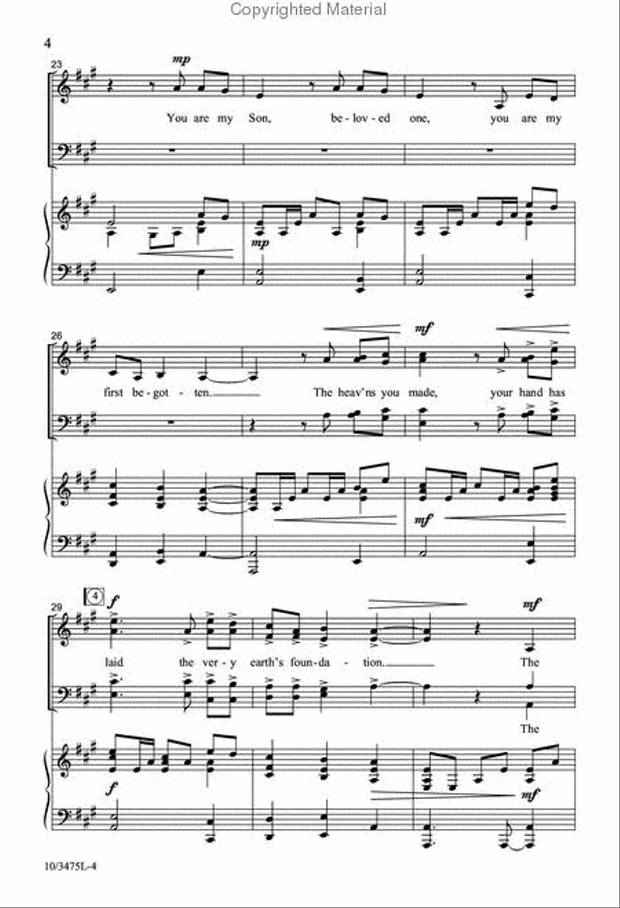 This Is My Beloved Son This Is My Beloved Son 4-Part scores gallery preview page 4