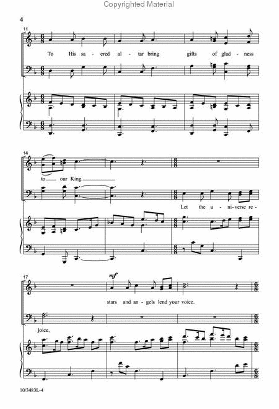 Come, Give Thanks and Sing 4-Part scores gallery preview page 3