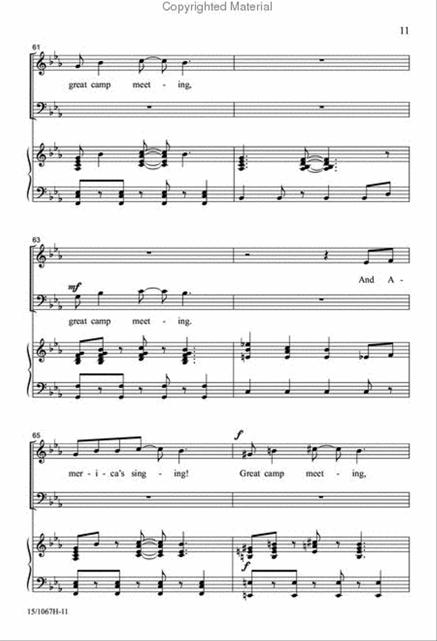 I Hear America Singing I Hear America Singing 4-Part scores gallery preview page 11