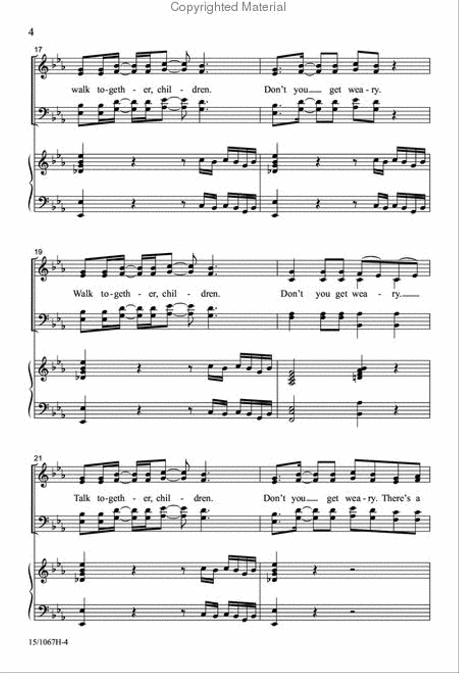 I Hear America Singing I Hear America Singing 4-Part scores gallery preview page 4