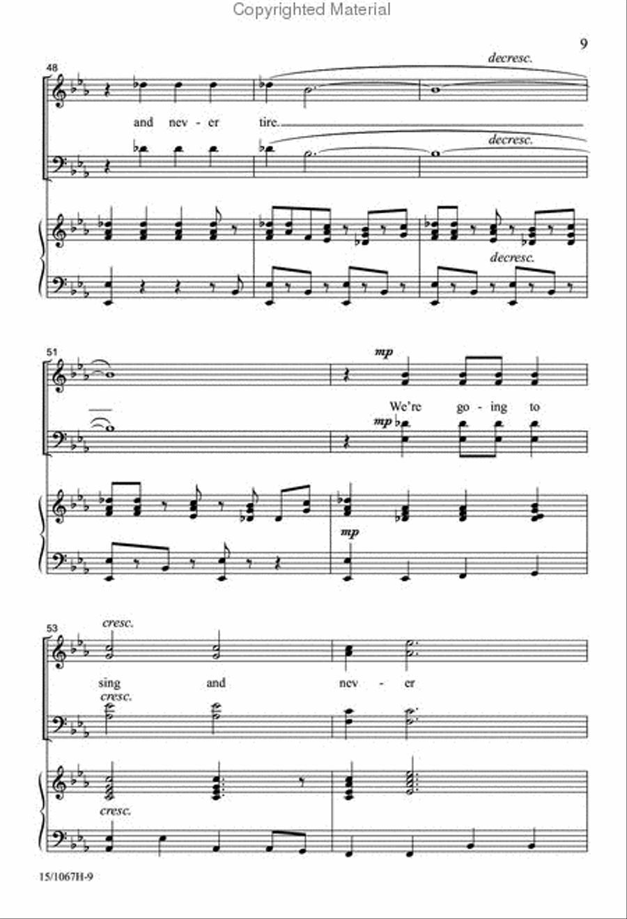 I Hear America Singing I Hear America Singing 4-Part scores gallery preview page 9