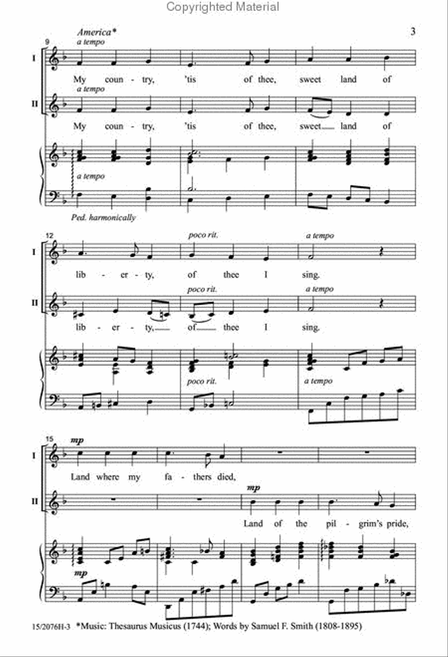 America, My Country 2-Part scores gallery preview page 3