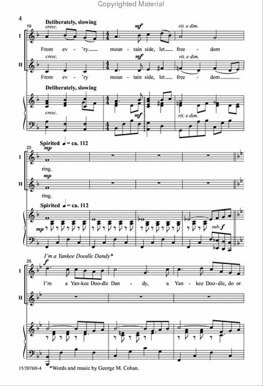 America, My Country 2-Part scores gallery preview page 4