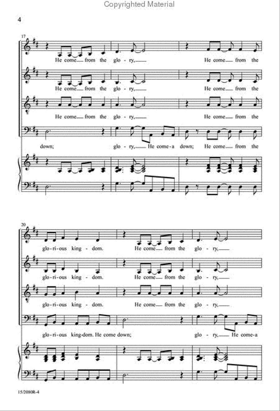 The Virgin Mary Had a Baby Boy 4-Part scores gallery preview page 4