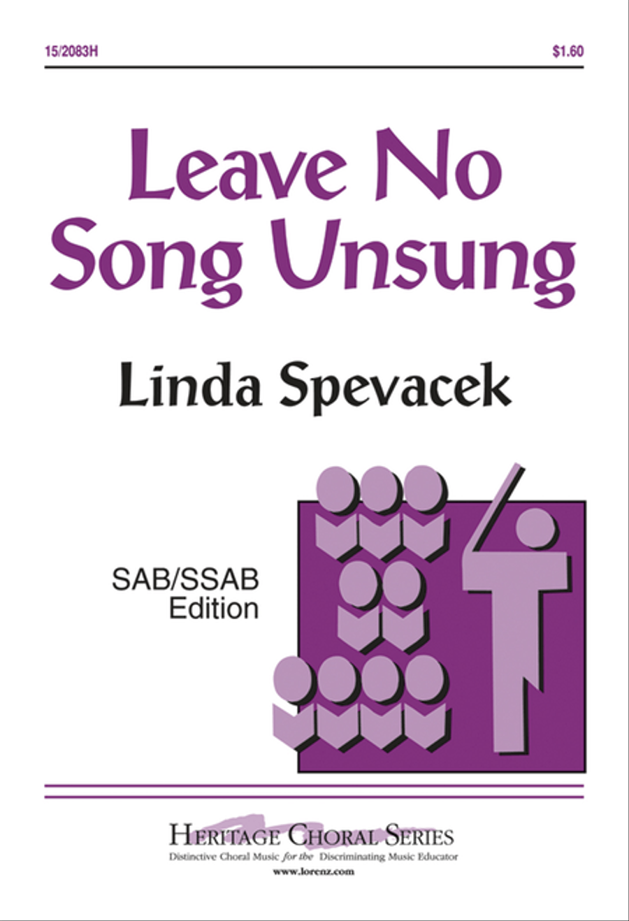 Leave No Song Unsung 3-Part scores gallery preview page 1