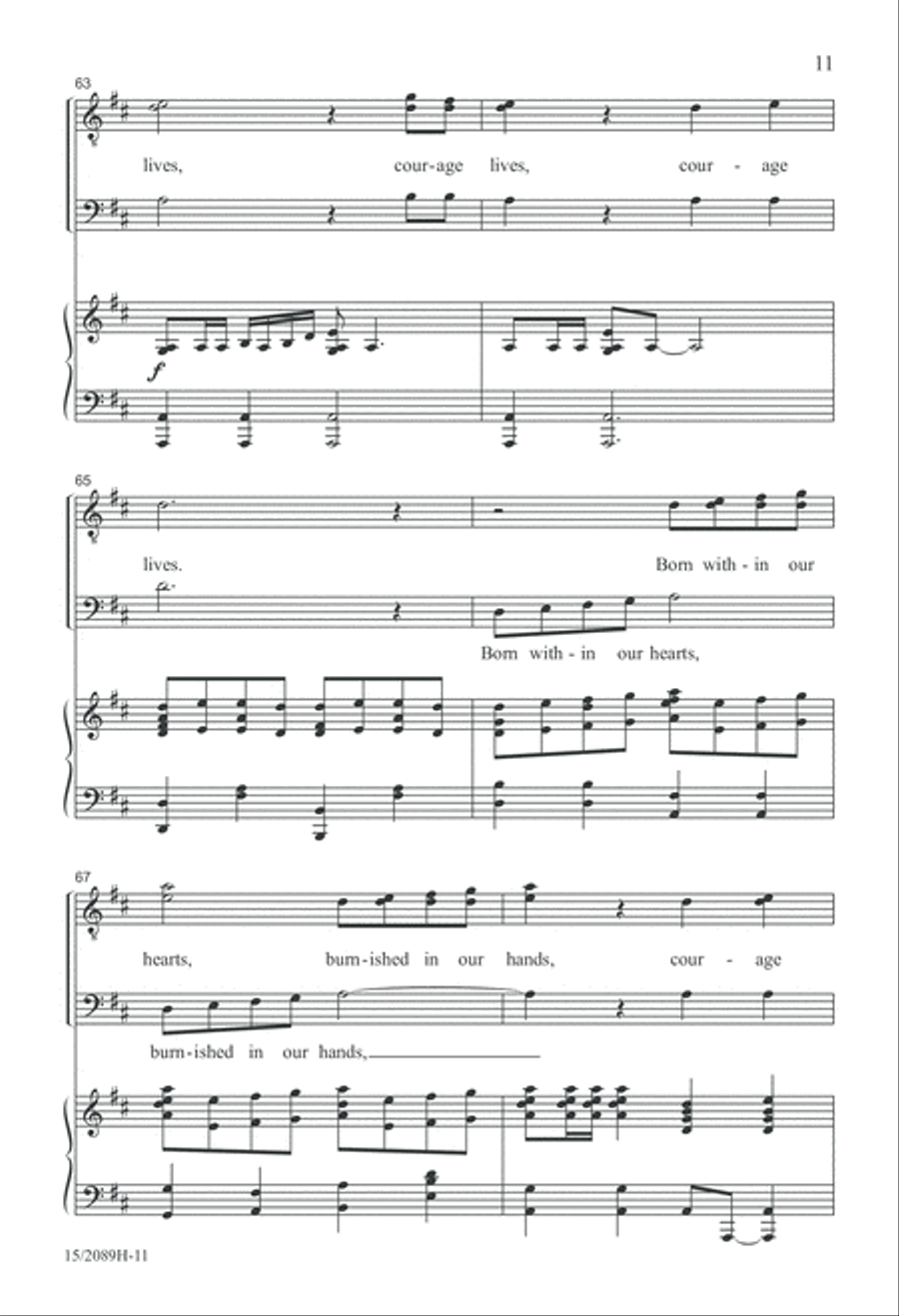 Courage Lives! Courage Lives! TTB scores gallery preview page 12