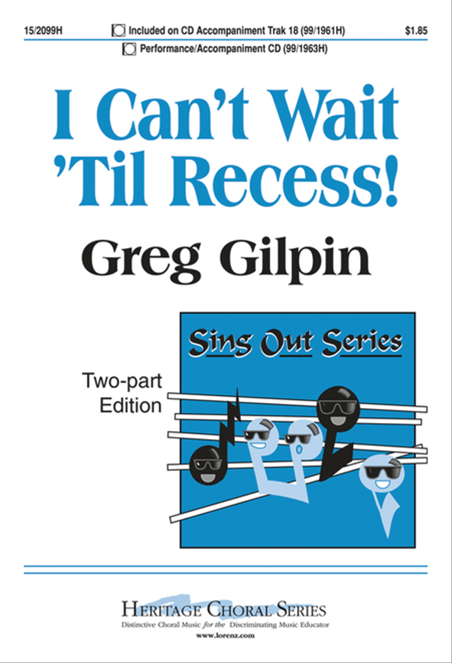 I Can't Wait 'Til Recess! 2-Part scores gallery preview page 1