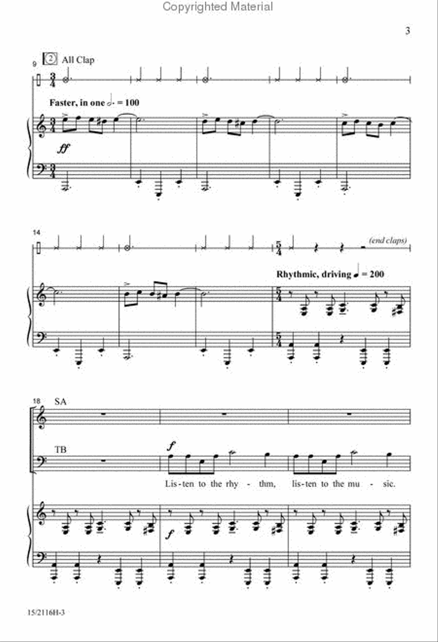 The Dance of Life 4-Part scores gallery preview page 3