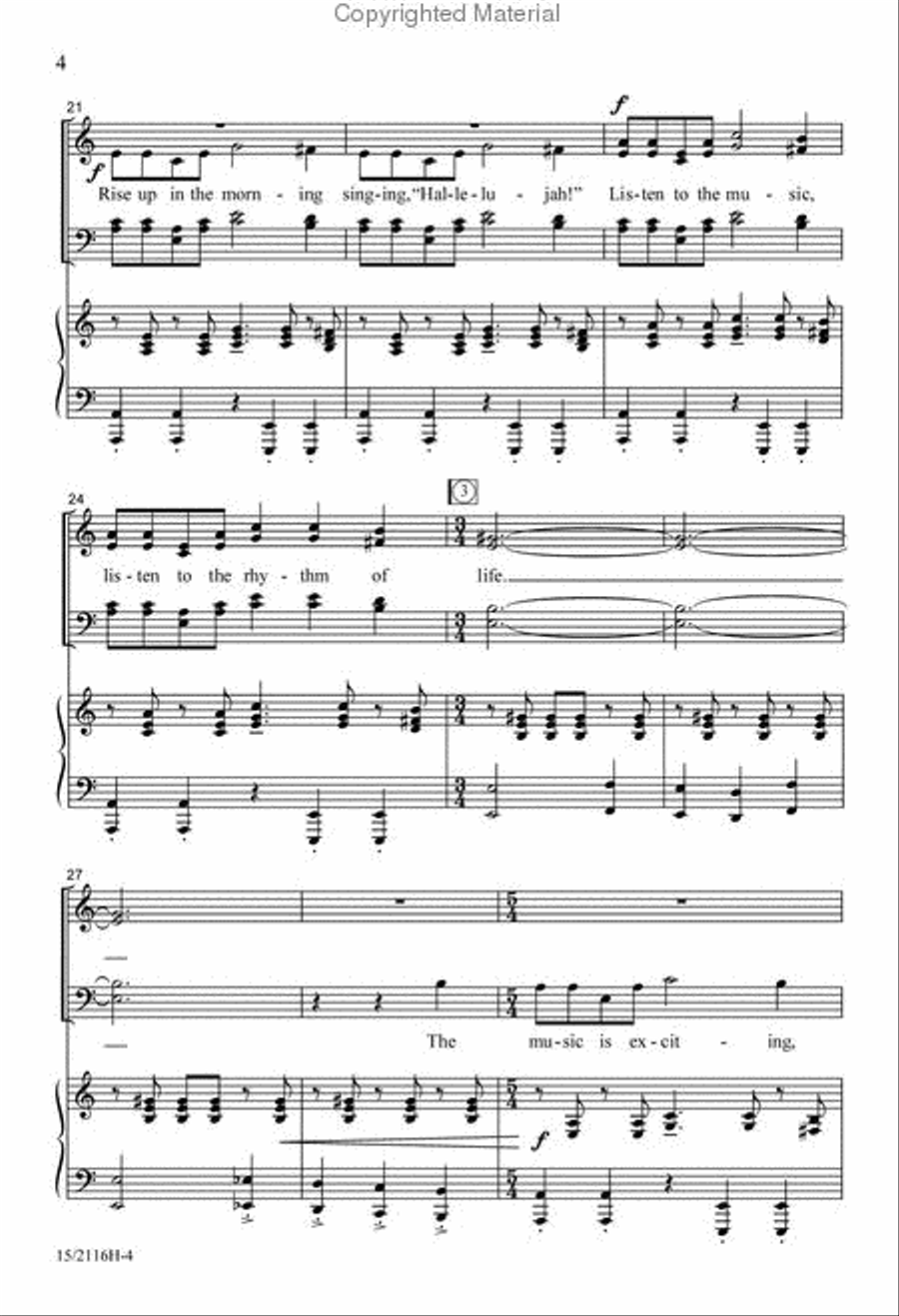 The Dance of Life 4-Part scores gallery preview page 4