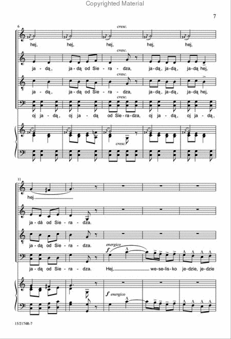 Two Polish Wedding Songs Divisi scores gallery preview page 3