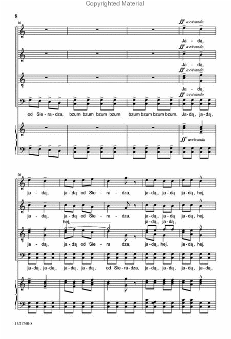 Two Polish Wedding Songs Divisi scores gallery preview page 4