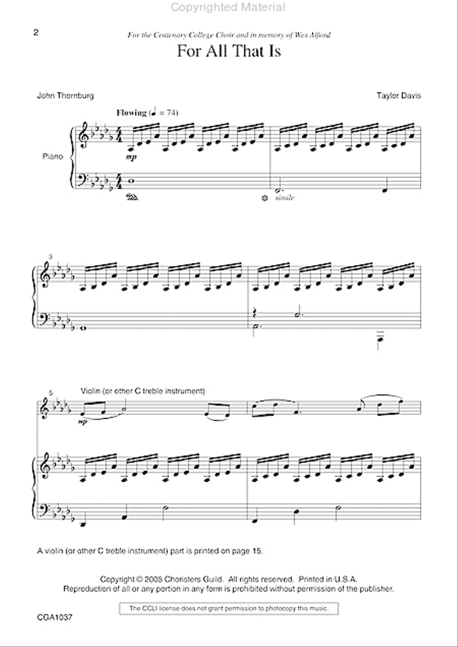 For All That Is For All That Is 4-Part scores gallery preview page 2