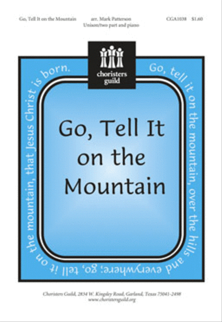 Go, Tell It on the Mountain Unison Choir scores gallery preview page 1