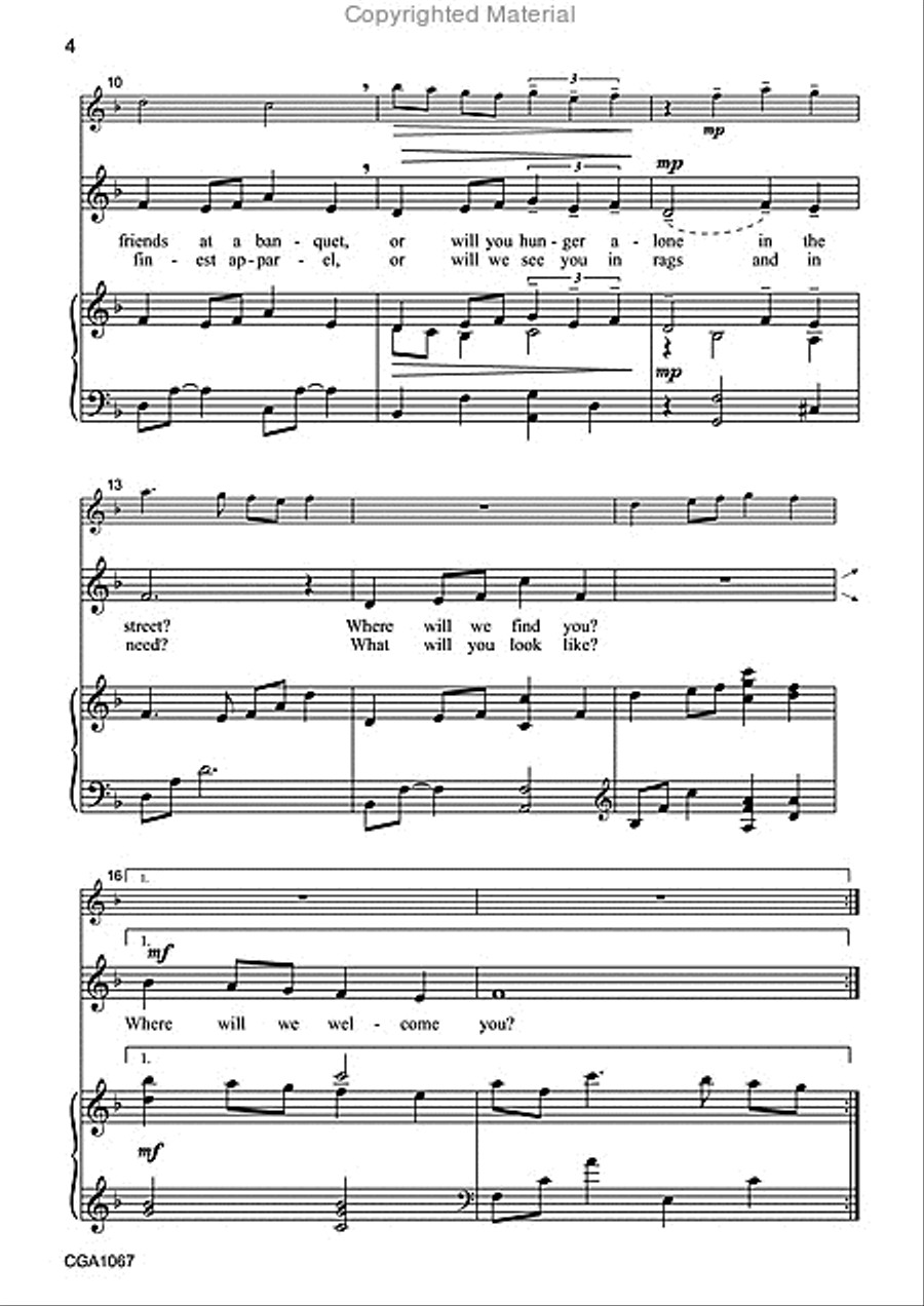Whoever Welcomes You Welcomes Me Unison Choir scores gallery preview page 3