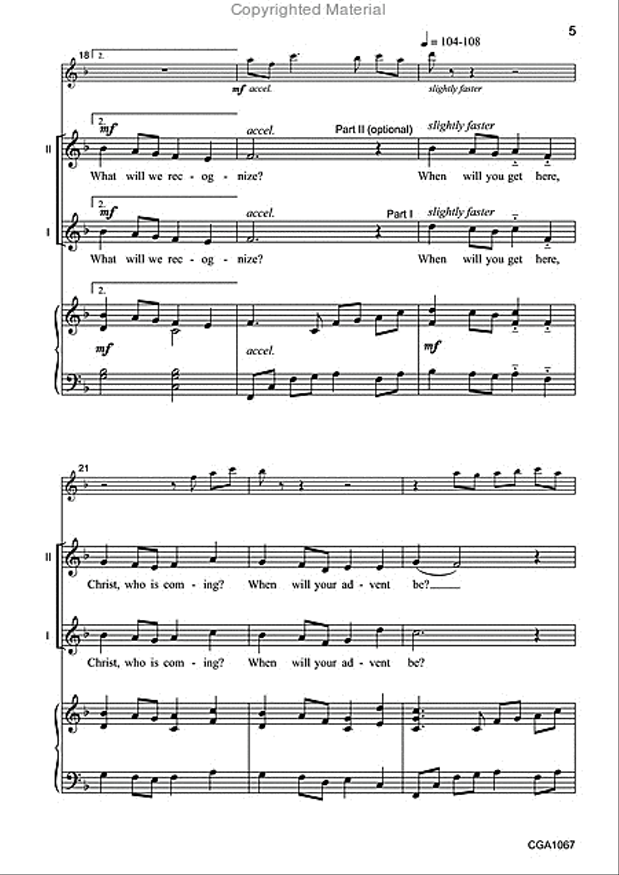 Whoever Welcomes You Welcomes Me Unison Choir scores gallery preview page 4