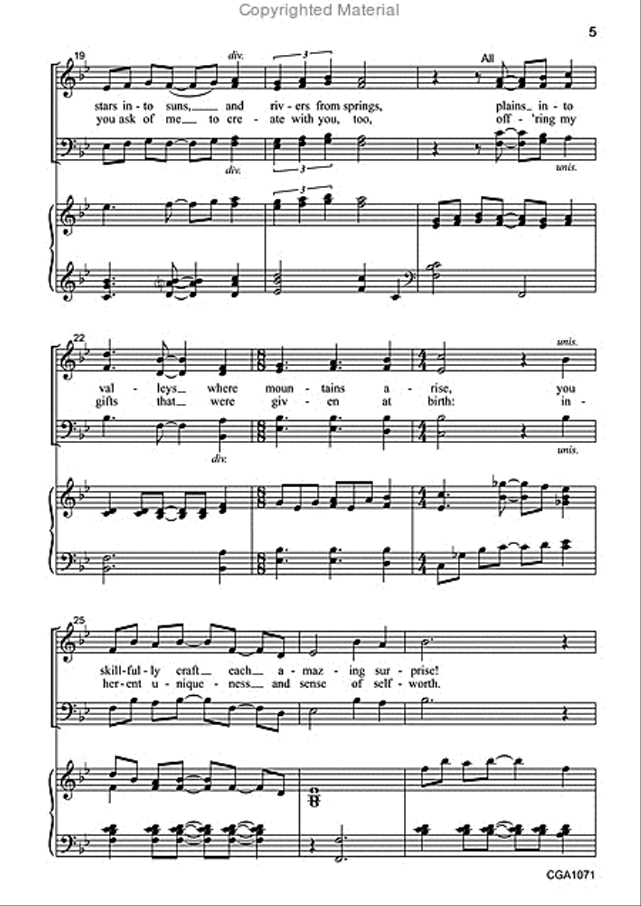 As Clay in Your Hand 4-Part scores gallery preview page 4