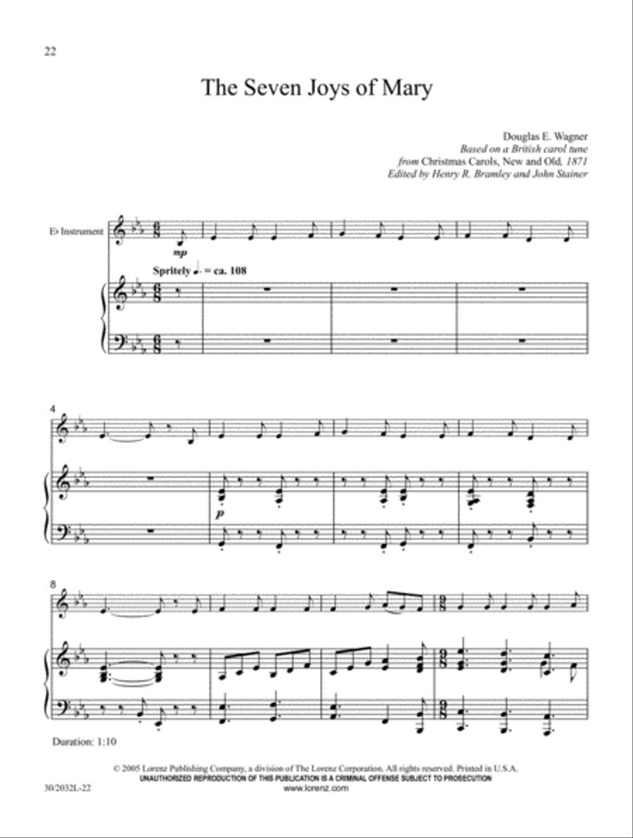 Christmas Celebrations - Alto Saxophone Alto Saxophone scores gallery preview page 10