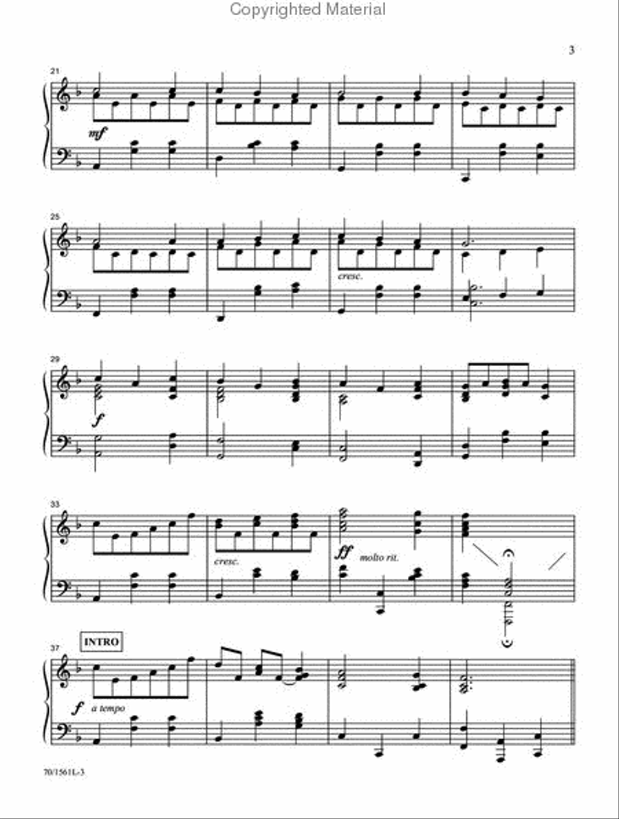 Sixty-Second Hymn Settings Piano Solo scores gallery preview page 3