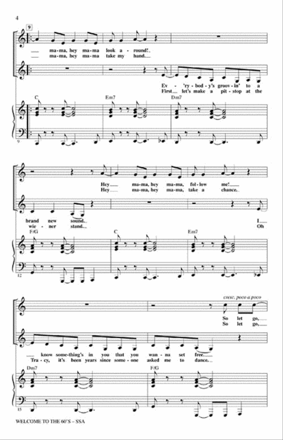 Welcome to the '60s Welcome to the '60s SSA scores gallery preview page 3