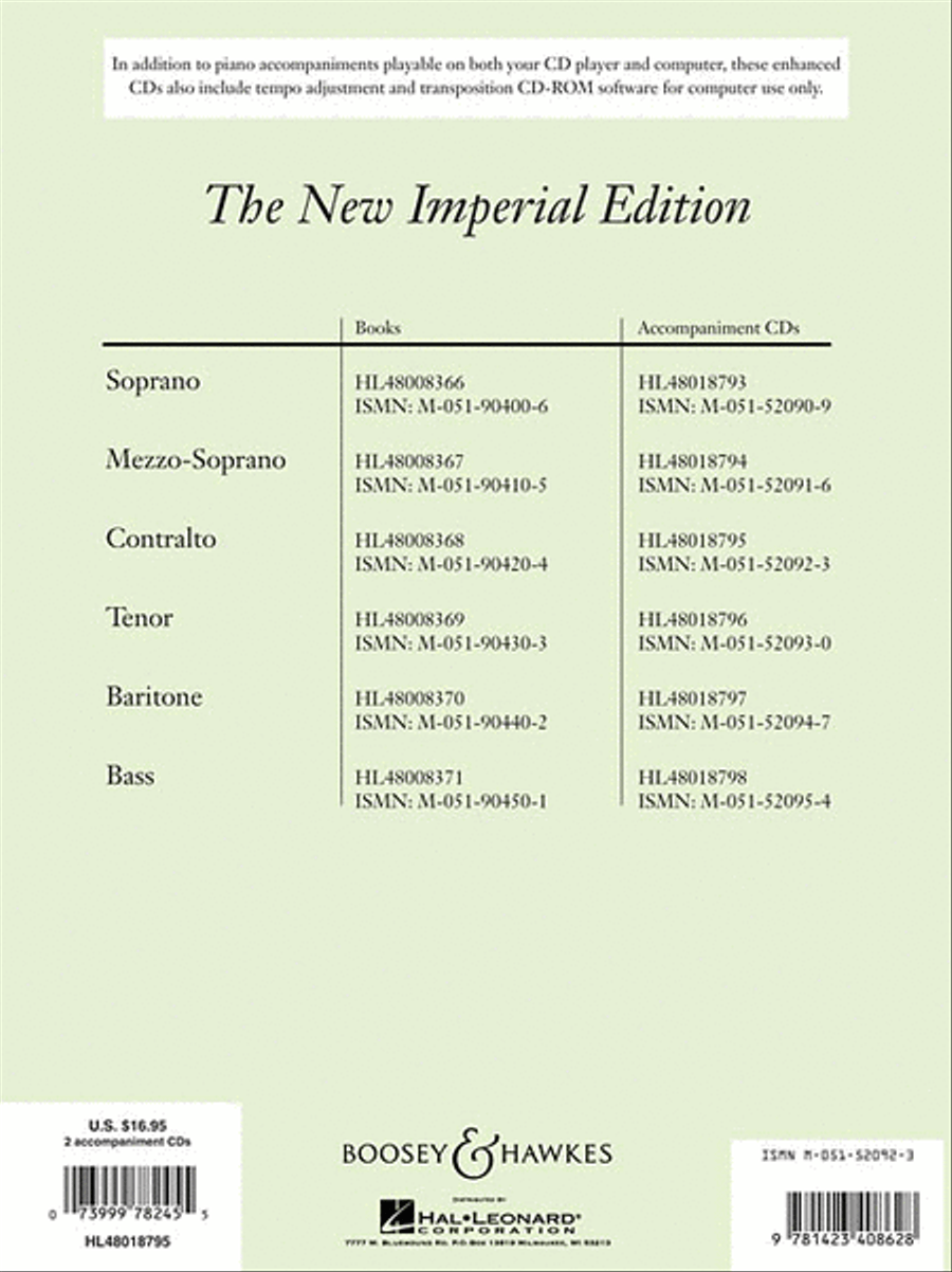 The New Imperial Edition The New Imperial Edition Contralto Voice scores gallery preview page 2
