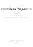 Danse pour clarinet et piano