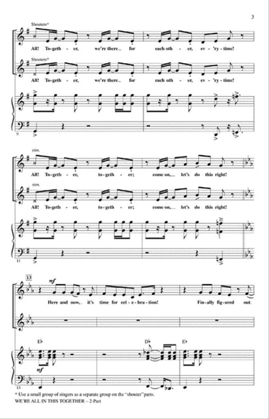 We're All in This Together 2-Part scores gallery preview page 3