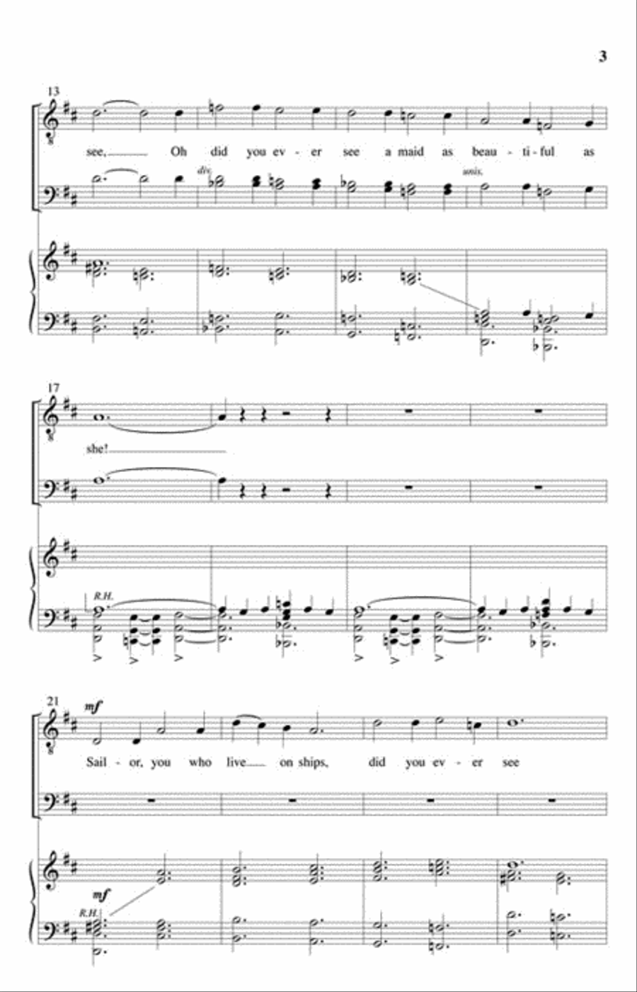 As Beautiful As She As Beautiful As She 3-Part scores gallery preview page 3