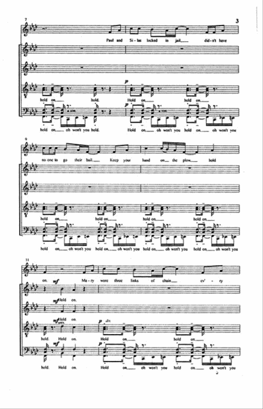 Keep Your Hand On The Plow Choir scores gallery preview page 3