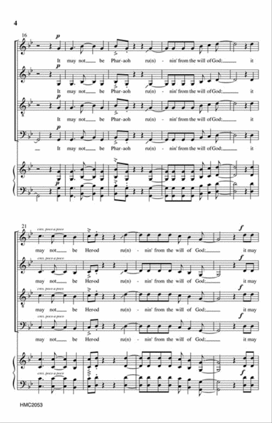 Somebody's Running from God SSAATB scores gallery preview page 3