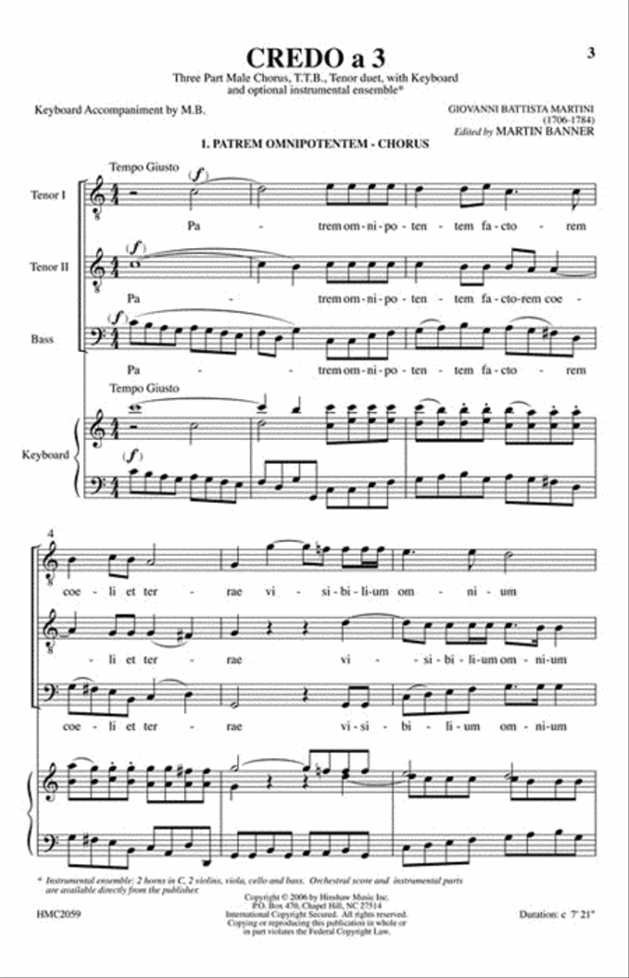Credo A 3 Credo A 3 Choir scores gallery preview page 2