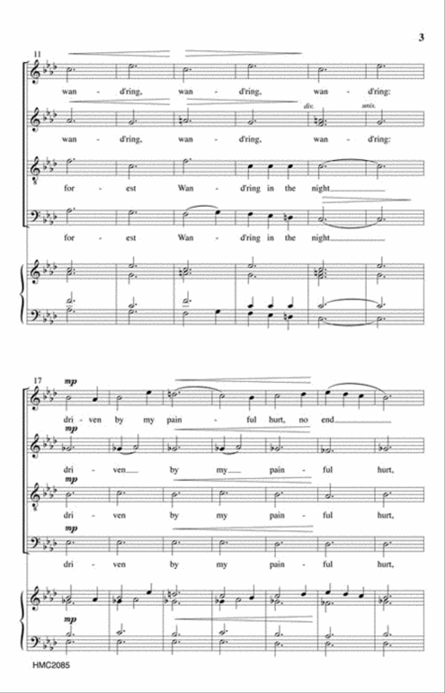 Wandering Wandering 4-Part scores gallery preview page 3