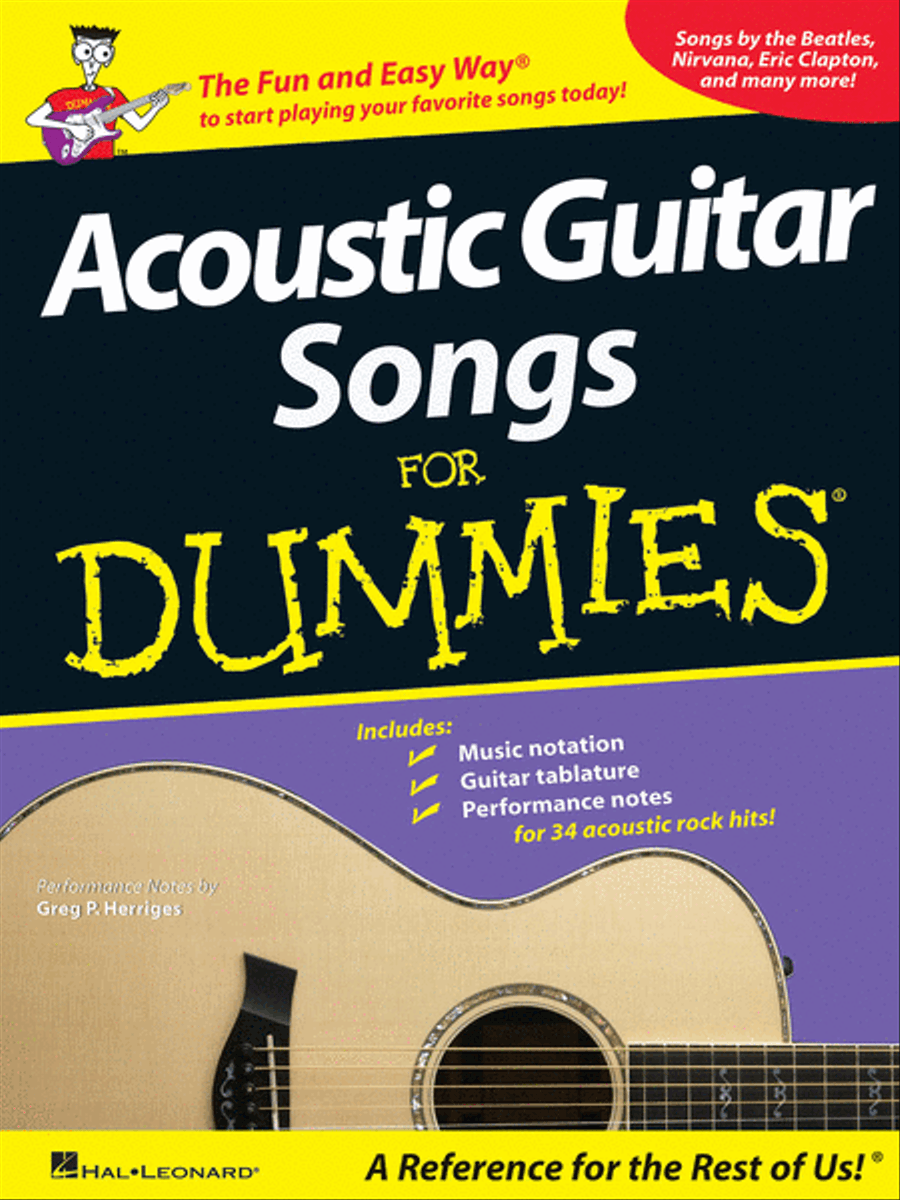 Acoustic Guitar Songs for Dummies Acoustic Guitar scores gallery preview page 1