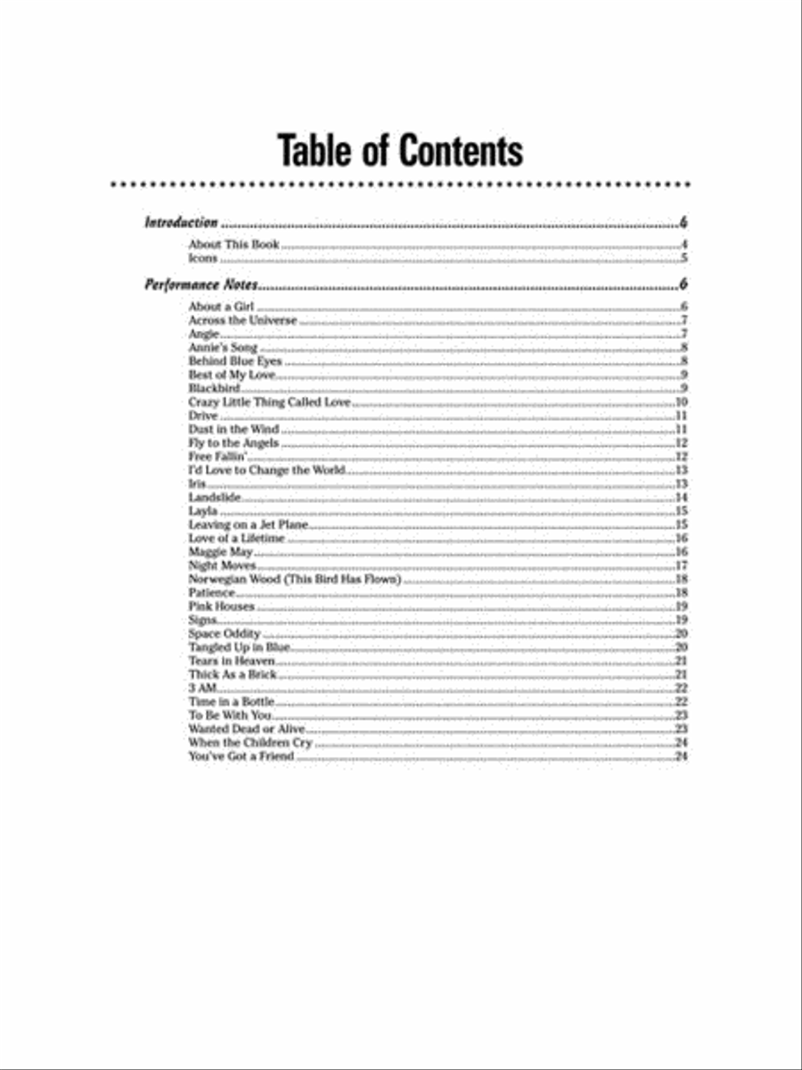 Acoustic Guitar Songs for Dummies Acoustic Guitar scores gallery preview page 2