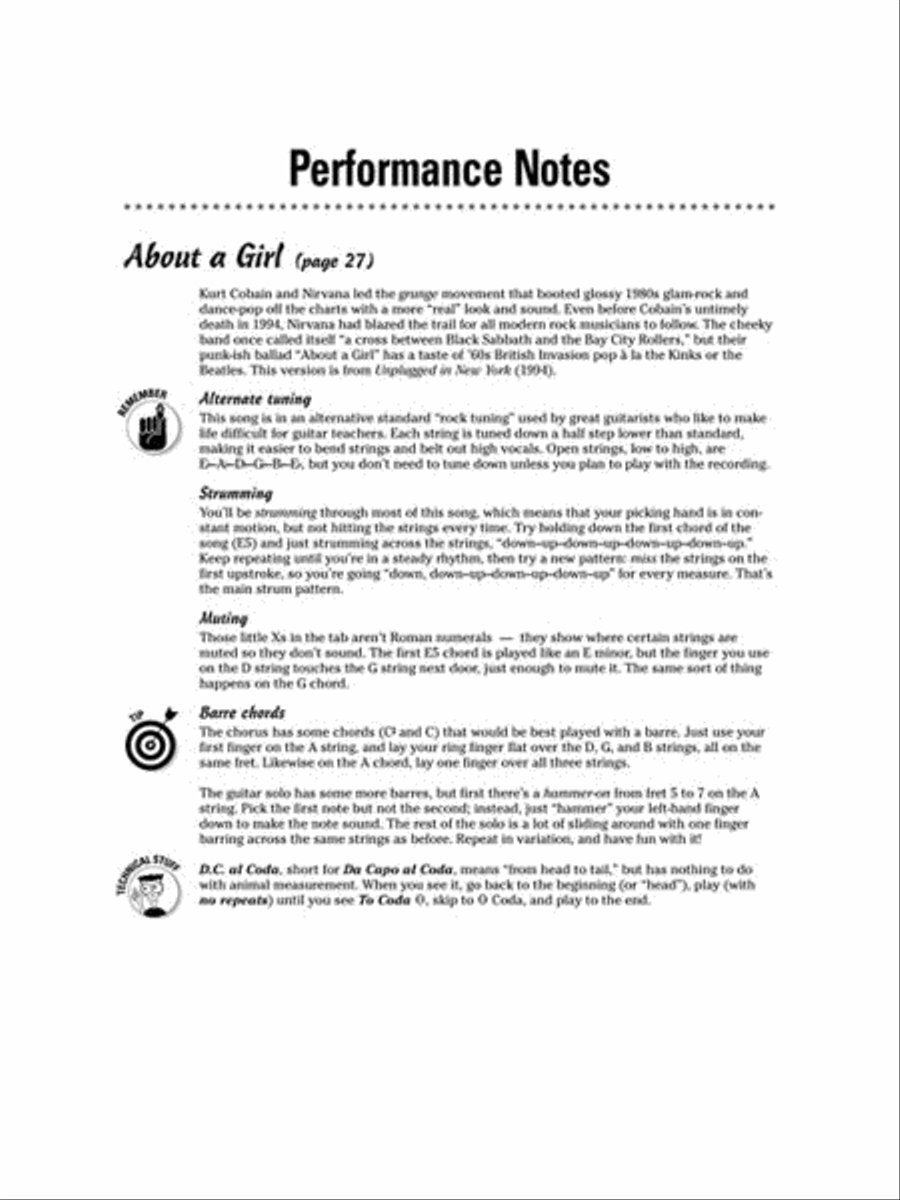 Acoustic Guitar Songs for Dummies Acoustic Guitar scores gallery preview page 4