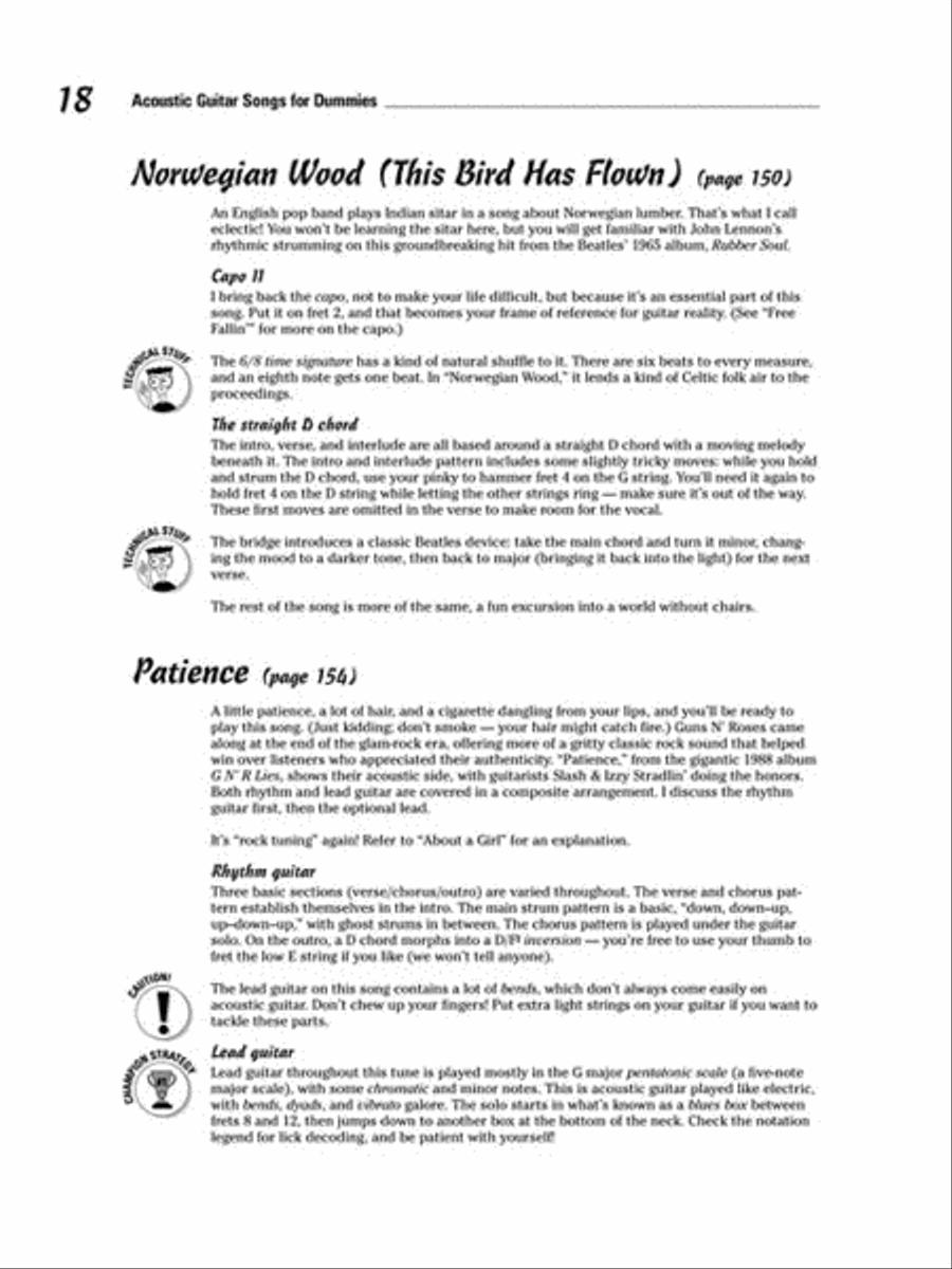 Acoustic Guitar Songs for Dummies Acoustic Guitar scores gallery preview page 5