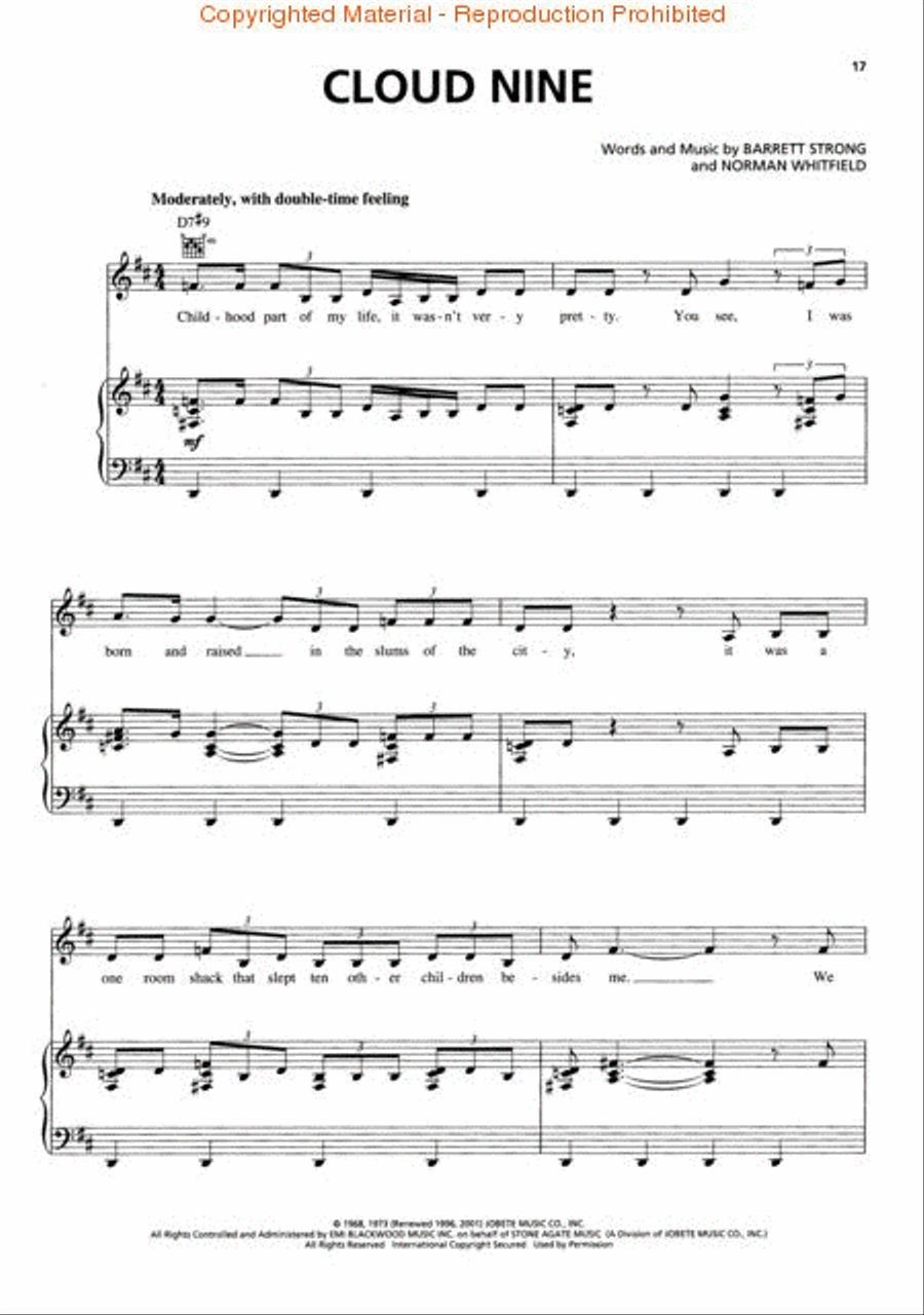 The Temptations – Greatest Hits Piano, Vocal, Guitar scores gallery preview page 3