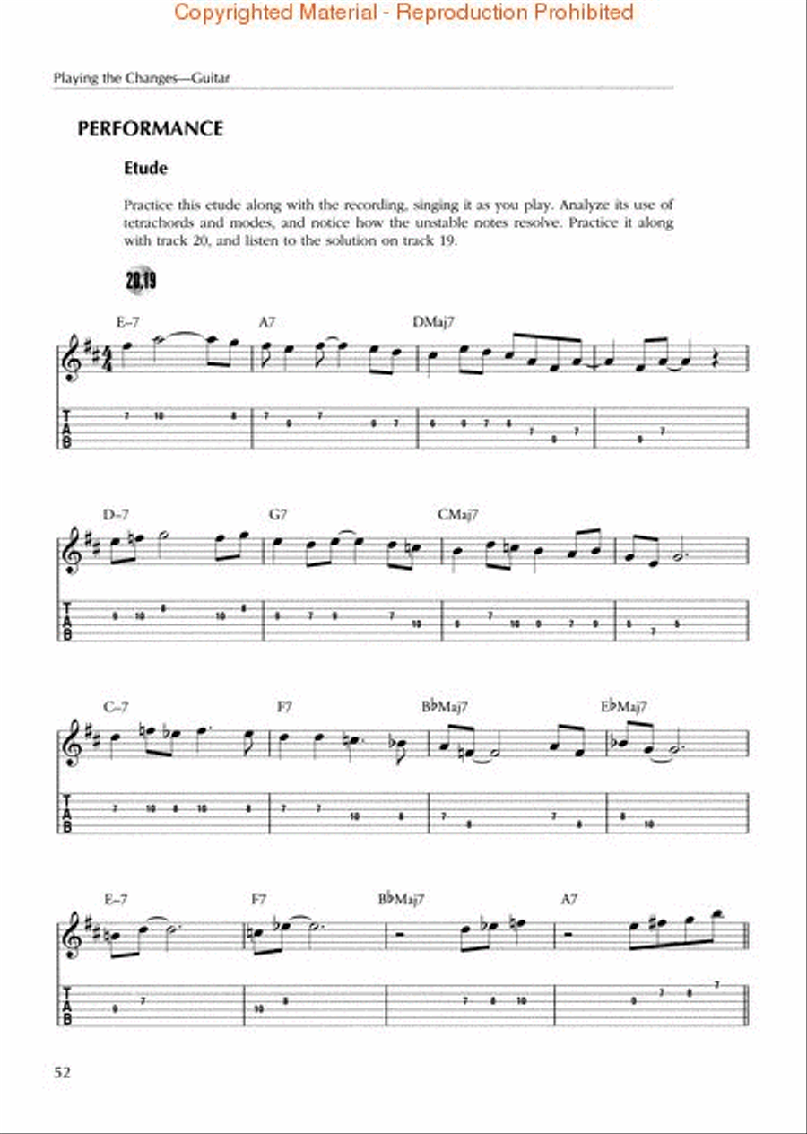 Playing the Changes: Guitar Guitar scores gallery preview page 4