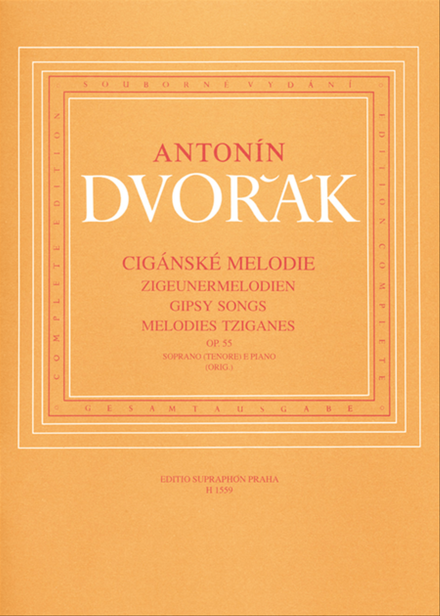 Gypsy Songs, op. 55 (Tenor (Soprano) Tenor Voice scores gallery preview page 1