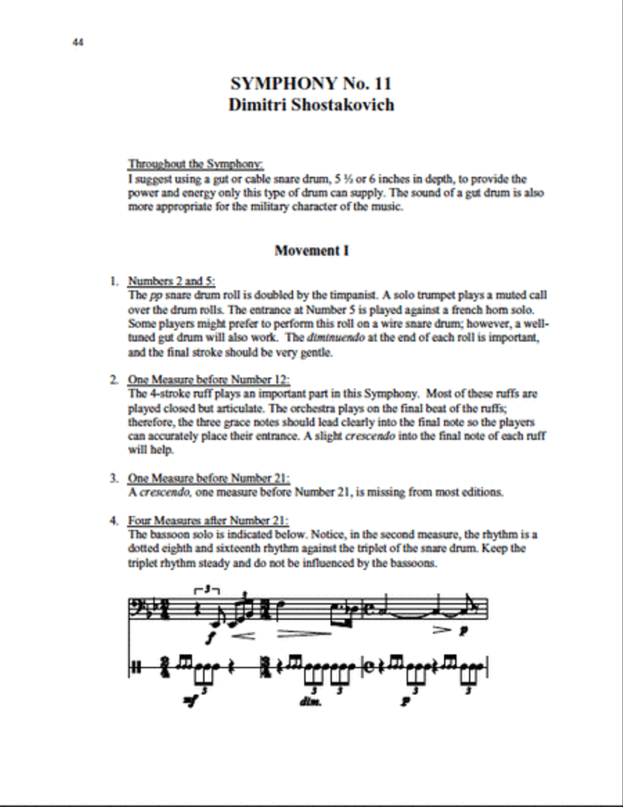Symphonic Repertoire for Snare Drum scores gallery preview page 3