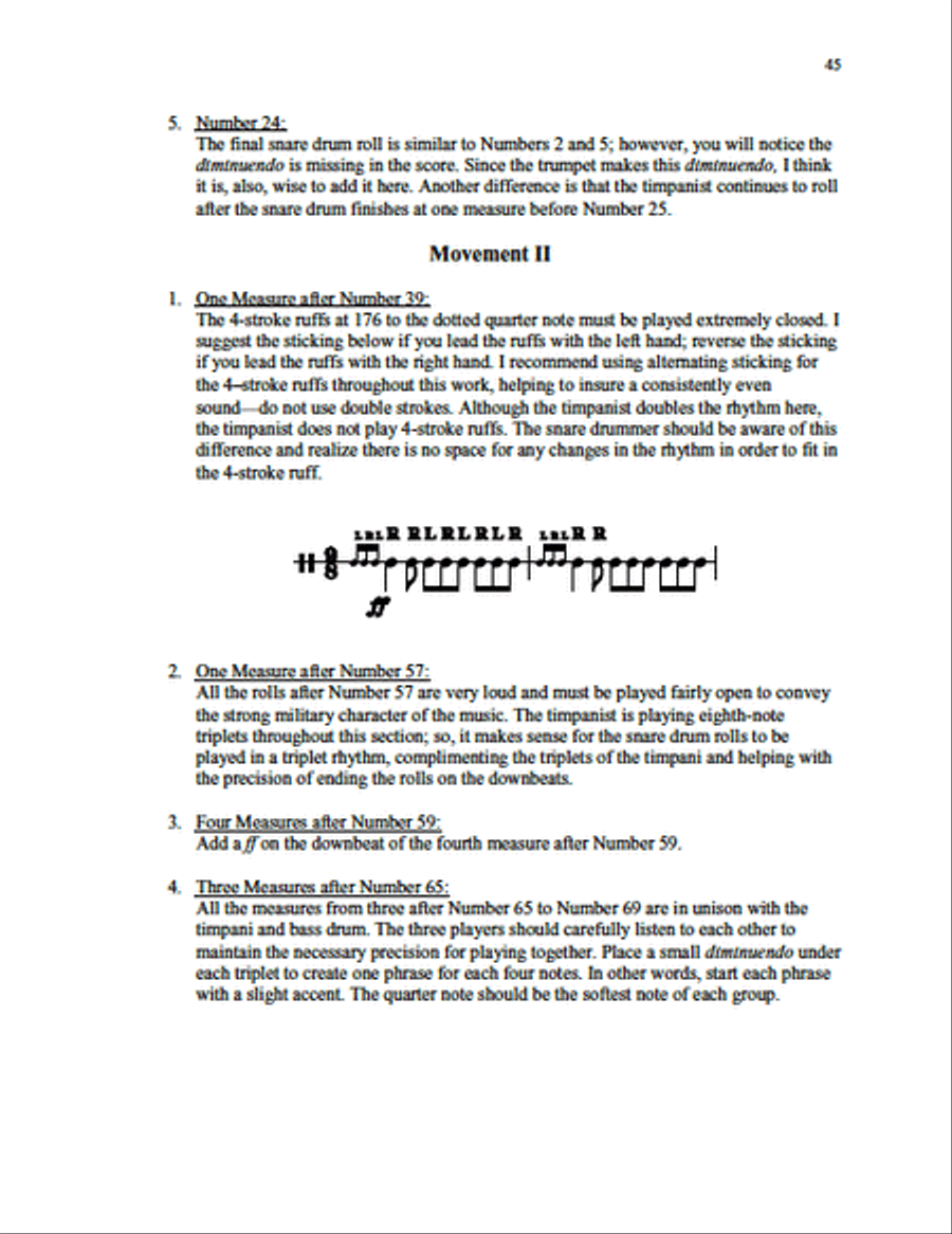 Symphonic Repertoire for Snare Drum scores gallery preview page 4