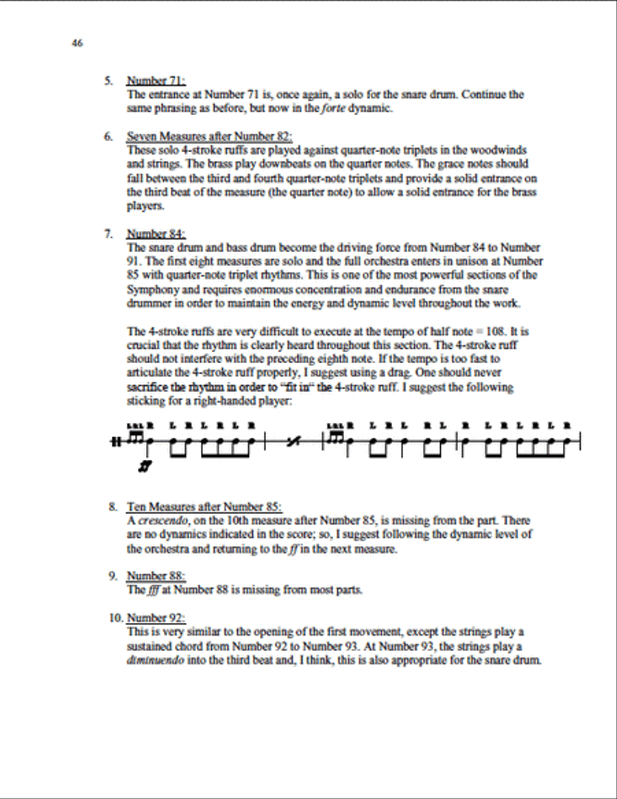 Symphonic Repertoire for Snare Drum scores gallery preview page 5