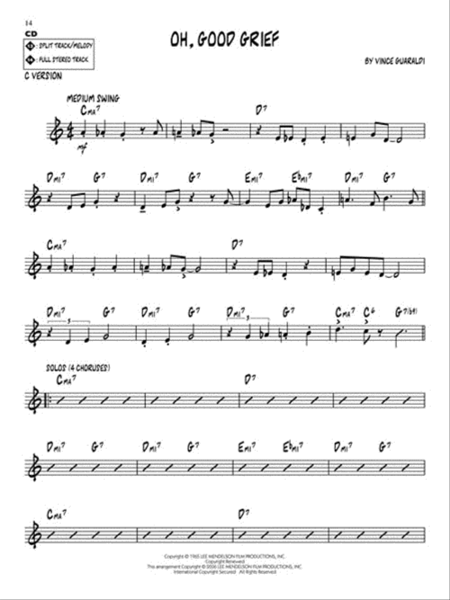 Vince Guaraldi CD scores gallery preview page 5