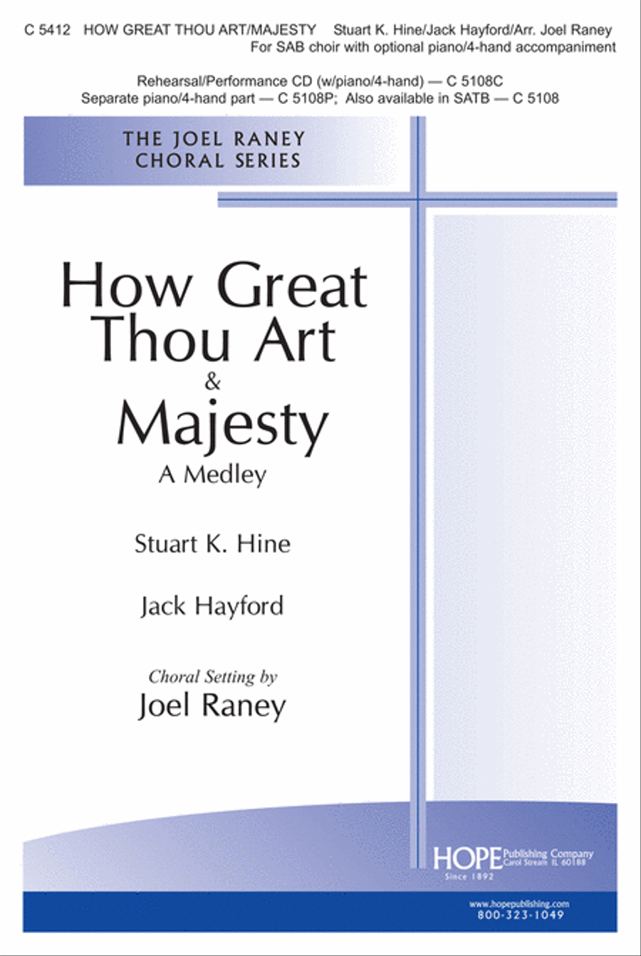 How Great Thou Art/Majesty SSA scores gallery preview page 1