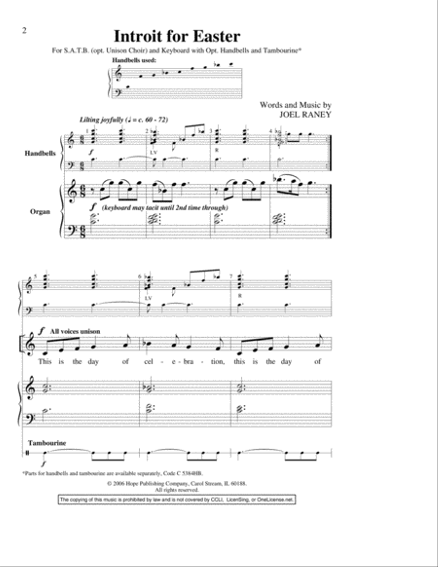 Introit for Easter Introit for Easter 4-Part scores gallery preview page 2