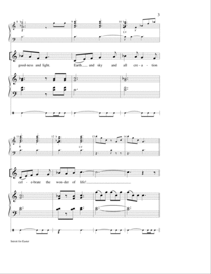 Introit for Easter Introit for Easter 4-Part scores gallery preview page 3