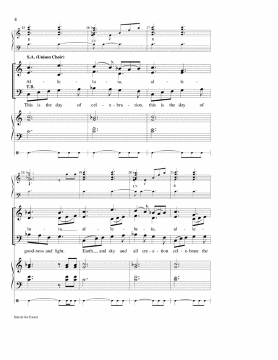 Introit for Easter Introit for Easter 4-Part scores gallery preview page 4