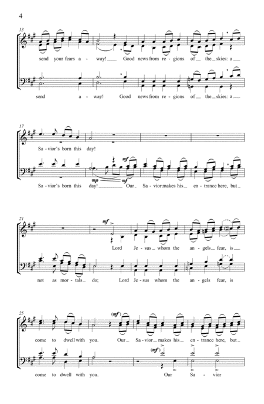 Shepherds, Rejoice! 4-Part scores gallery preview page 3